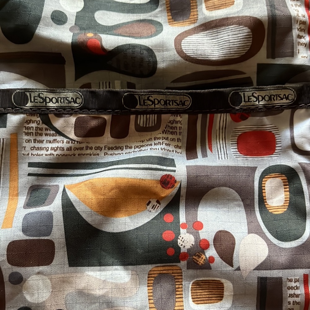 Lesportsac tote brown bag early aughts design - Picture 2 of 6